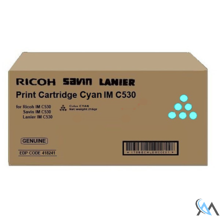 Original Ricoh 418241/IMC530 Toner-Kit cyan, 18.000 Seiten/5%