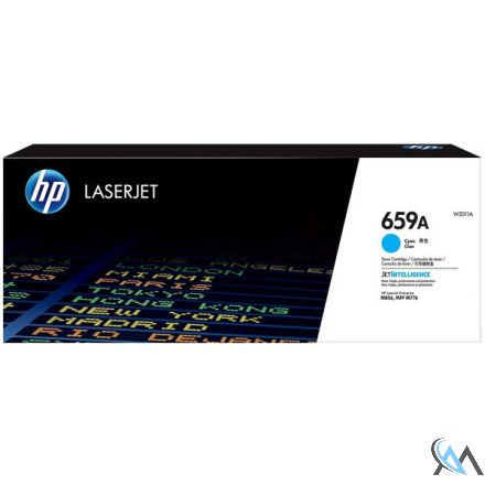 Original HP W2011A/659A Toner-Kit cyan, 13.000 Seiten ISO/IEC 19752