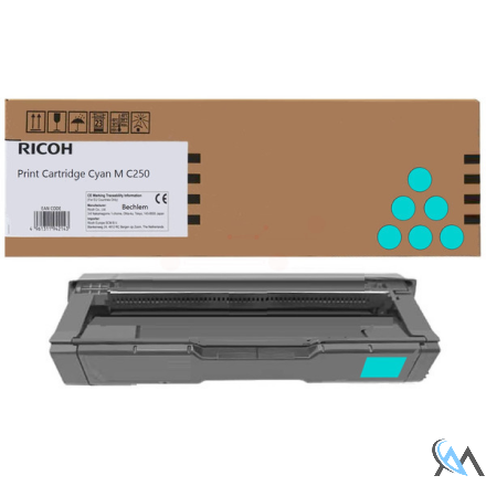 Original Ricoh 408353 Toner cyan, 2.300 Seiten/5%