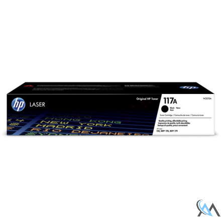 Original HP W2070A/117A Toner-Kit schwarz, 1.000 Seiten ISO/IEC 19798