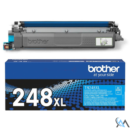 Original Brother TN-248XLC Toner-Kit cyan High-Capacity, 2.300 Seiten ISO/IEC 19752