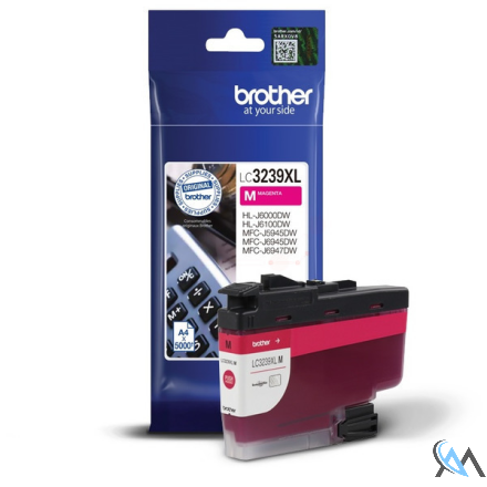 Original Brother LC-3239XLM Tintenpatrone magenta, 5.000 Seiten