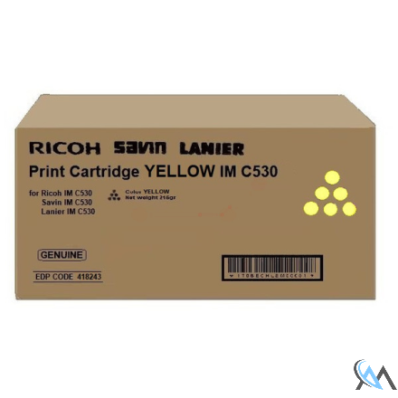 Original Ricoh 418243/IMC530 Toner-Kit gelb, 18.000 Seiten/5%