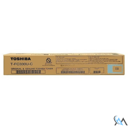 Original Toshiba 6AG00009130/T-FC330UC Toner cyan, 17.400 Seiten