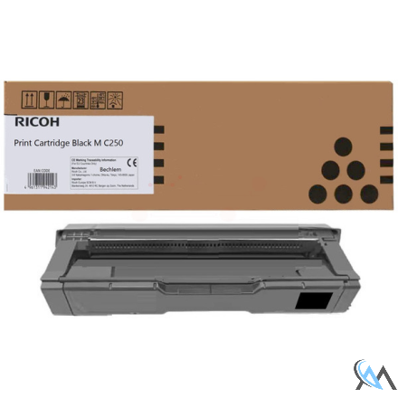 Original Ricoh 408340/TYPE MC250H Toner schwarz, 6.900 Seiten/5%