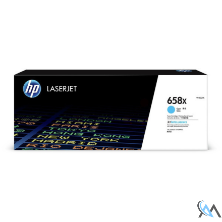 Original HP W2001X/658X Toner cyan High-Capacity, 28.000 Seiten ISO/IEC 19752