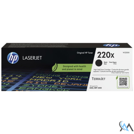 Original HP W2200X/220X Tonerkartusche schwarz High-Capacity, 7.500 Seiten ISO/IEC 19798