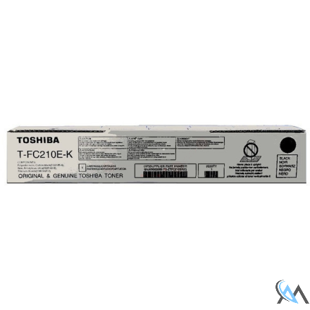 Original Toshiba 6AJ00000162/T-FC210EK Toner-Kit schwarz, 38.400 Seiten/5%