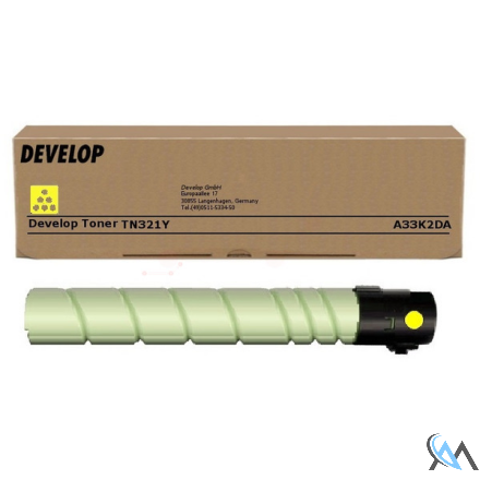 Original Develop A33K2DA/TN-321Y Toner gelb, 12.500 Seiten/5%