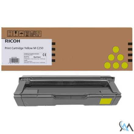 Original Ricoh 408343/TYPE MC250H Toner gelb, 6.300 Seiten/5%