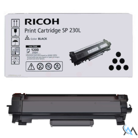 Original Ricoh 408295/TYPE SP230L Toner-Kit, 1.200 Seiten ISO/IEC 19752