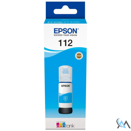 Original Epson C13T06C24A/112 Tintenflasche cyan, 6.000 Seiten 70ml