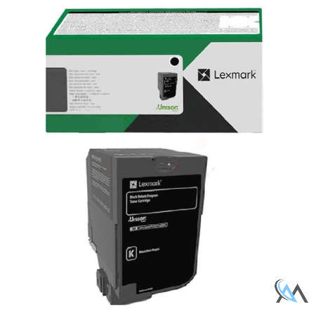 Original Lexmark 71C2HK0 Toner-Kit schwarz High-Capacity return program, 22.000 Seiten ISO/IEC 19752