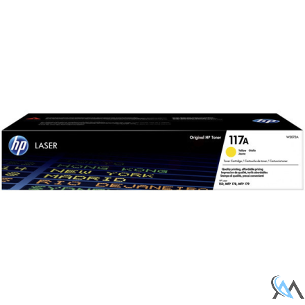 Original HP W2072A/117A Toner-Kit gelb, 700 Seiten ISO/IEC 19798