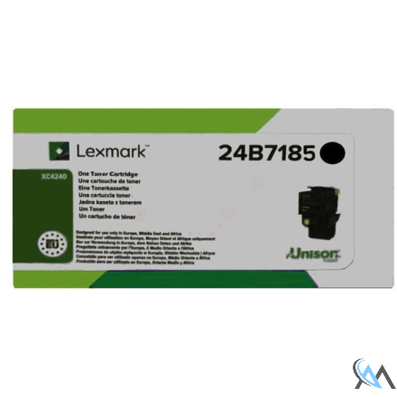 Original Lexmark 24B7185 Toner-Kit schwarz, 9.000 Seiten ISO/IEC 19752