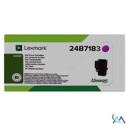 Original Lexmark 24B7183 Toner-Kit magenta, 6.000 Seiten ISO/IEC 19752