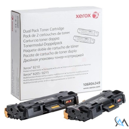 Original Xerox 106R04349 Toner-Kit Doppelpack, 2x3.000 Seiten VE=2