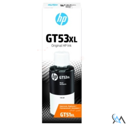 Original HP 1VV21AE/GT53XL Tintenpatrone schwarz High-Capacity, 6.000 Seiten 135ml