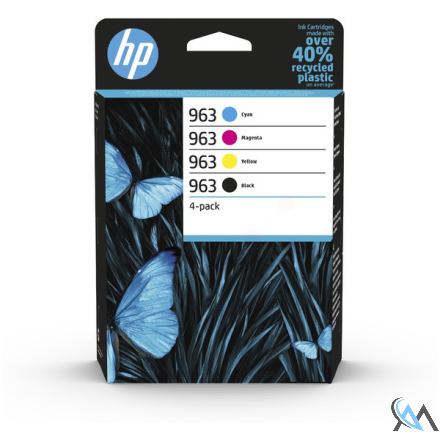 Original HP 6ZC70AE/963 Tintenpatrone MultiPack Bk,C,M,Y 24,09ml + 3x10,7ml VE=4