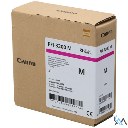 Original Canon 6435C001/PFI-3300M Tintenpatrone magenta 330ml