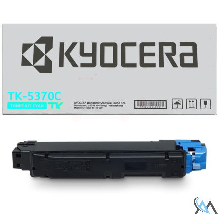 Original Kyocera 1T02YJCNL0/TK-5370C Toner-Kit cyan, 5.000 Seiten ISO/IEC 19752