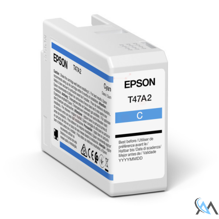 Original Epson C13T47A200/T47A2 Tintenpatrone cyan 50ml