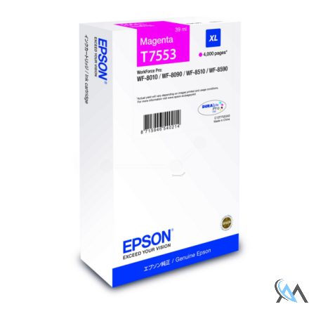 Original Epson C13T75534N/T7553 Tintenpatrone magenta, 4.000 Seiten 39ml