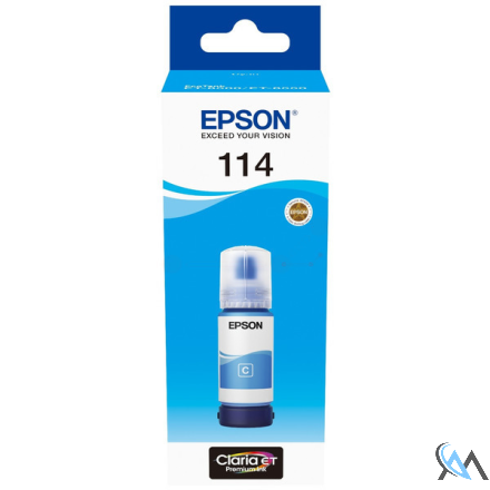 Original Epson C13T07B240/114 Tintenflasche cyan, 6.700 Seiten 2300 Fotos 70ml