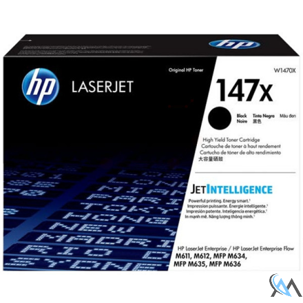 Original HP W1470X/147X Tonerkartusche High-Capacity, 25.200 Seiten ISO/IEC 19752