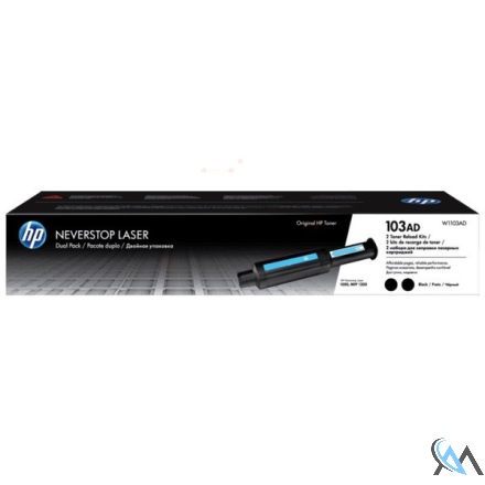 Original HP W1103AD/103A Toner-Kit Doppelpack, 2x5.000 Seiten/5% VE=2