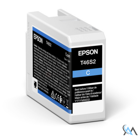 Original Epson C13T46S200/T46S2 Tintenpatrone cyan 25ml