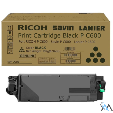 Original Ricoh 408314/PC600 Toner-Kit schwarz, 17.000 Seiten