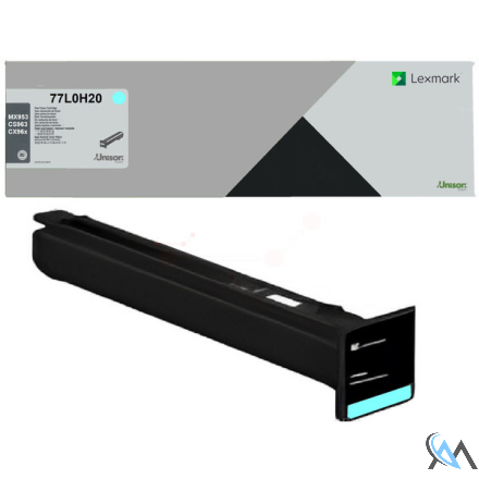 Original Lexmark 77L0H20 Toner-Kit cyan High-Capacity, 46.900 Seiten ISO/IEC 19752