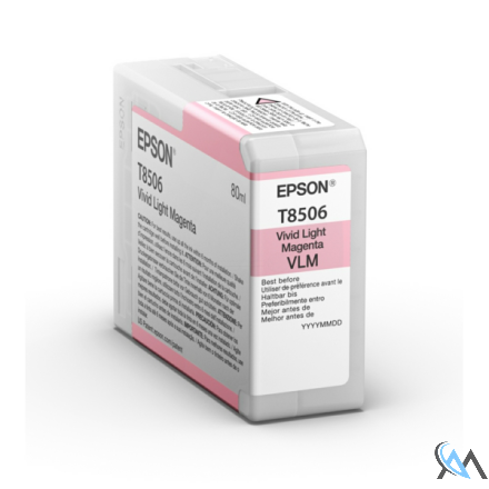 Original Epson C13T85060N/T8506 Tintenpatrone magenta hell 80ml