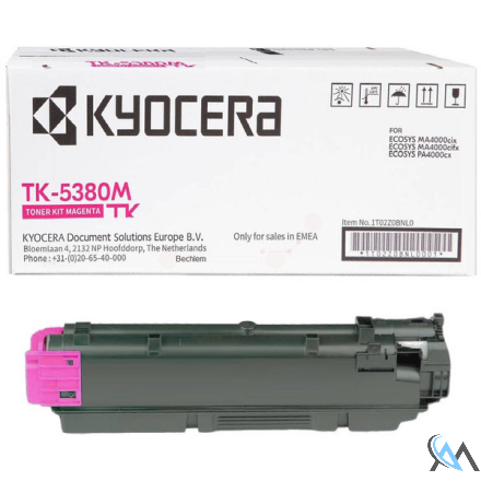 Original Kyocera 1T02Z0BNL0/TK-5380M Toner-Kit magenta, 10.000 Seiten ISO/IEC 19752