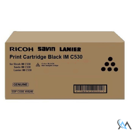 Original Ricoh 418240/IMC530 Toner-Kit schwarz, 20.500 Seiten/5%