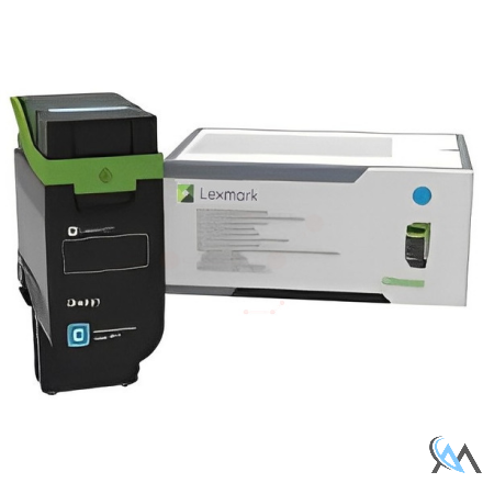 Original Lexmark 75M0H20 Toner-Kit cyan High-Capacity, 8.800 Seiten ISO/IEC 19752