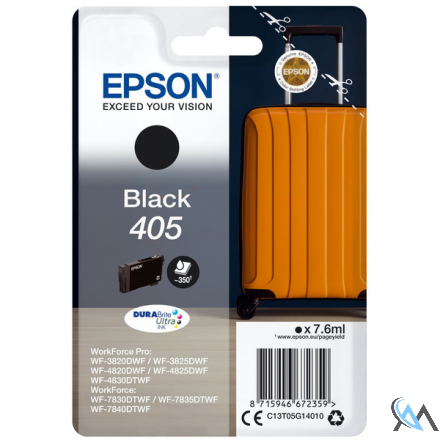 Original Epson C13T05G14010/405 Tintenpatrone schwarz, 350 Seiten 7.6ml