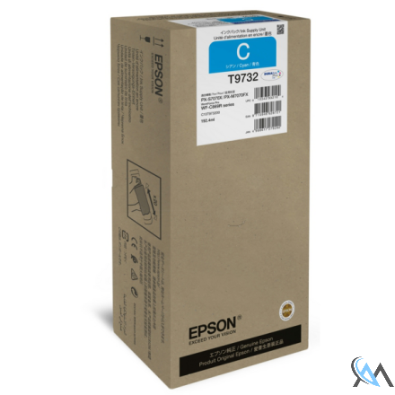 Original Epson C13T97320N/T9732 Tintenpatrone cyan, 22.000 Seiten 192.4ml