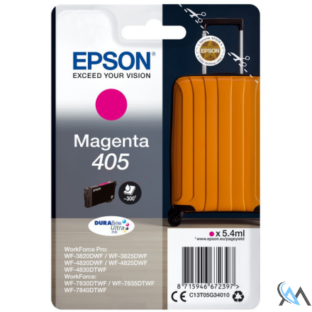 Original Epson C13T05G34010/405 Tintenpatrone magenta, 300 Seiten 5.4ml