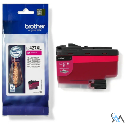 Original Brother LC-427XLM Tintenpatrone magenta High-Capacity, 5.000 Seiten ISO/IEC 24711