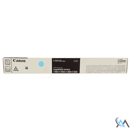 Original Canon 5754C002/C-EXV64 Toner cyan, 25.500 Seiten ISO/IEC 19752