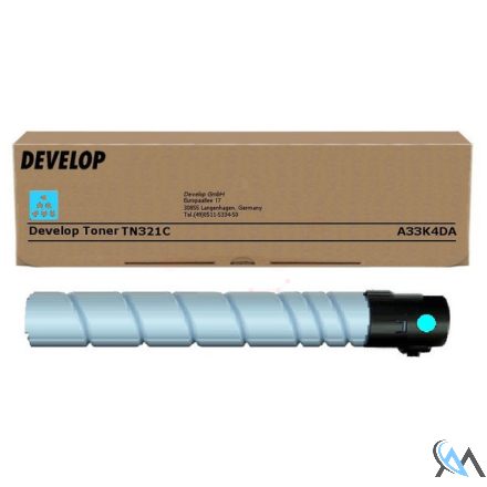 Original Develop A33K4DA/TN-321C Toner cyan, 12.500 Seiten/5%