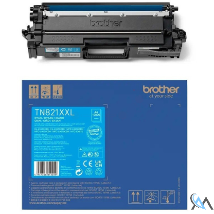 Original Brother TN-821XXLC Toner-Kit cyan High-Capacity, 12.000 Seiten ISO/IEC 19752