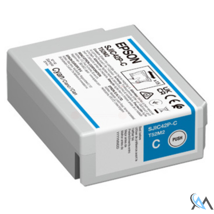 Original Epson C13T52M240/SJIC-42-P-C Tintenpatrone cyan 50ml