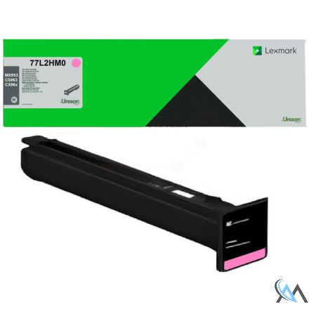 Original Lexmark 77L2HM0 Toner-Kit magenta High-Capacity return program, 46.900 Seiten ISO/IEC 19752