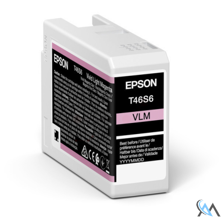 Original Epson C13T46S60N/T46S6 Tintenpatrone magenta hell 25ml