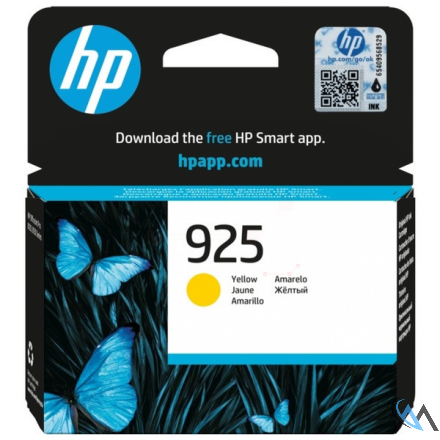 Original HP 4K0V8PE/925 Tintenpatrone gelb, 400 Seiten ISO/IEC 19752