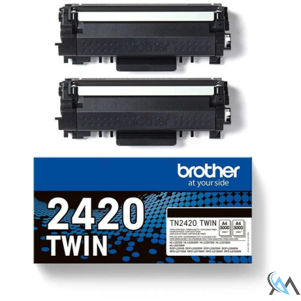 Original Brother TN-2420TWIN Toner-Kit Doppelpack, 2x3.000 Seiten ISO/IEC 19752 VE=2