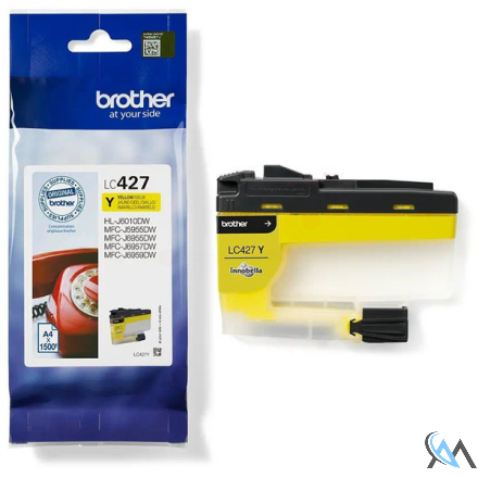 Original Brother LC-427Y Tintenpatrone gelb, 1.500 Seiten ISO/IEC 24711